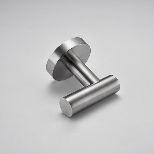 Brushed Stainless Steel Bathroom Hardware Set Round Wall Rack Hand Bar Toilet Paper Holder Robe Towel Hook Frontier General Hardware
