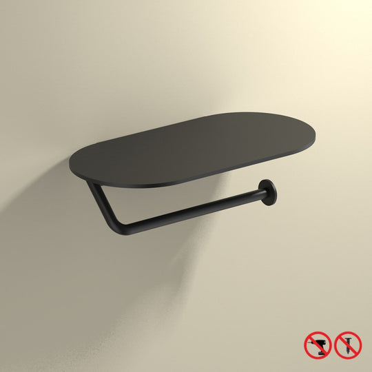 Aluminum Bathroom Toilet Paper Roll Holder With 3M Tape Wall Mount Hanger Free Punch Hardware Frontier General Hardware