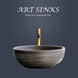 Bathroom Sinks Art Ceramic Vessel Imitation stone Washing Basin Bowl For Bathroom Or Balcony Restoring Ancient Ways Sink AM855|Bathroom Sinks