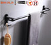Black Bathroom Accessories Paper towel rack Blower frame Single pole Double rod Towel rack Soap dish Towel ring Clothes hook|Bath Hardware Sets - Frontier General Hardware