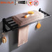 Black Bathroom Accessories Paper towel rack Blower frame Single pole Double rod Towel rack Soap dish Towel ring Clothes hook|Bath Hardware Sets - Frontier General Hardware