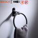 Black Bathroom Accessories Paper towel rack Blower frame Single pole Double rod Towel rack Soap dish Towel ring Clothes hook|Bath Hardware Sets - Frontier General Hardware