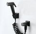 Black Handheld Bidet Spray ABS Shower Sprayer Set Toilet Faucet Shower Bidet With Hose and Holder BD544|Bidets - Frontier General Hardware