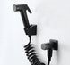 Black Handheld Bidet Spray ABS Shower Sprayer Set Toilet Faucet Shower Bidet With Hose and Holder BD544|Bidets - Frontier General Hardware