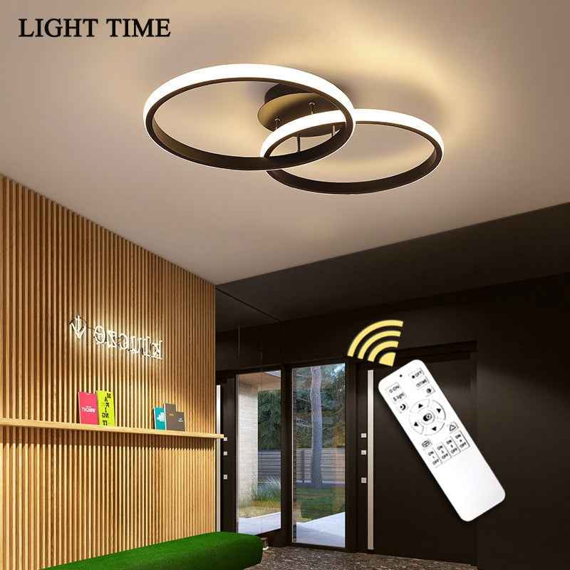Black&White Led Ceiling Light For Living room Bedroom Corridor Foyer Lustre Home Lighting Ceiling Lamp Metal Body Luminaires|Ceiling Lights