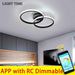 Black&White Led Ceiling Light For Living room Bedroom Corridor Foyer Lustre Home Lighting Ceiling Lamp Metal Body Luminaires|Ceiling Lights