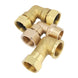 Brass Elbow G1/2 Junction Union Joint Coupling 1/2" Male/Female Connector Plumbing Pipe Fittings Copper Connection Adapters|Pipe Fittings - Frontier General Hardware
