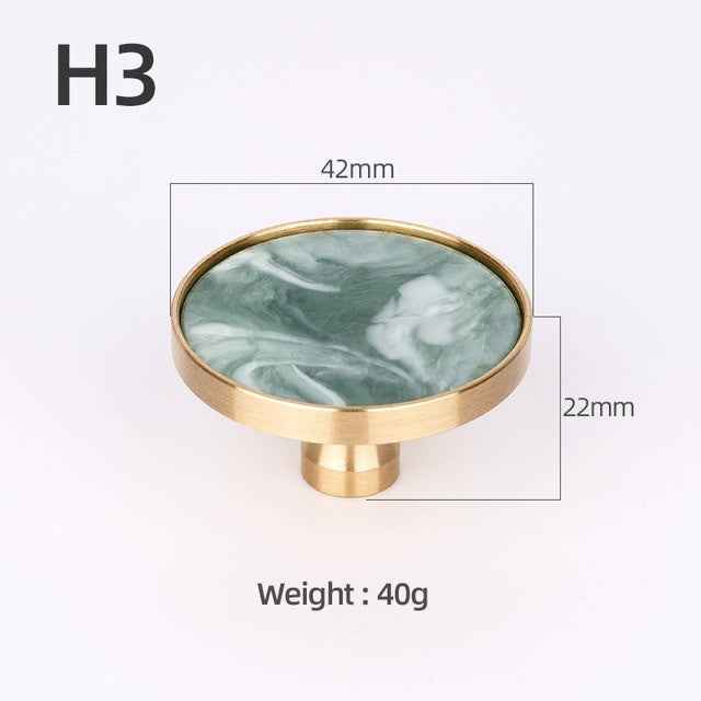 Brass Furniture Handles Elegant Door Knobs and Handles for Cabinet Kitchen Cupboard Drawer Pulls Wall Hanging Hooks Shell Resin|Cabinet Pulls