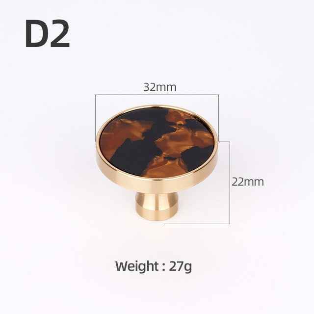 Brass Furniture Handles Elegant Door Knobs and Handles for Cabinet Kitchen Cupboard Drawer Pulls Wall Hanging Hooks Shell Resin|Cabinet Pulls