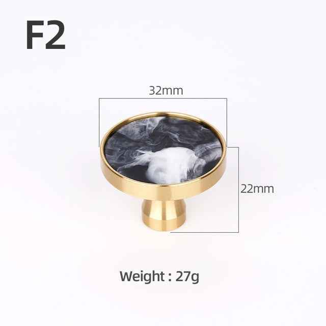 Brass Furniture Handles Elegant Door Knobs and Handles for Cabinet Kitchen Cupboard Drawer Pulls Wall Hanging Hooks Shell Resin|Cabinet Pulls