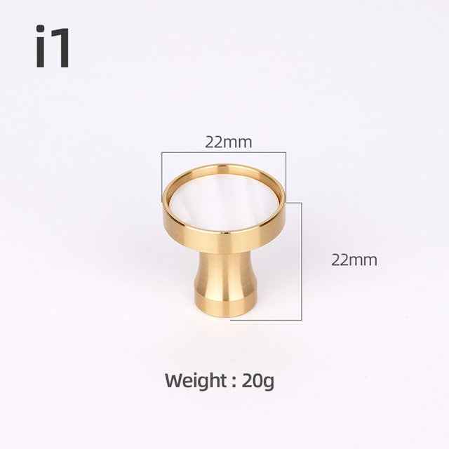 Brass Furniture Handles Elegant Door Knobs and Handles for Cabinet Kitchen Cupboard Drawer Pulls Wall Hanging Hooks Shell Resin|Cabinet Pulls