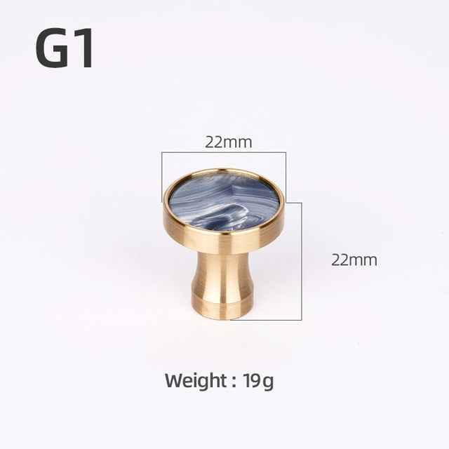Brass Furniture Handles Elegant Door Knobs and Handles for Cabinet Kitchen Cupboard Drawer Pulls Wall Hanging Hooks Shell Resin|Cabinet Pulls