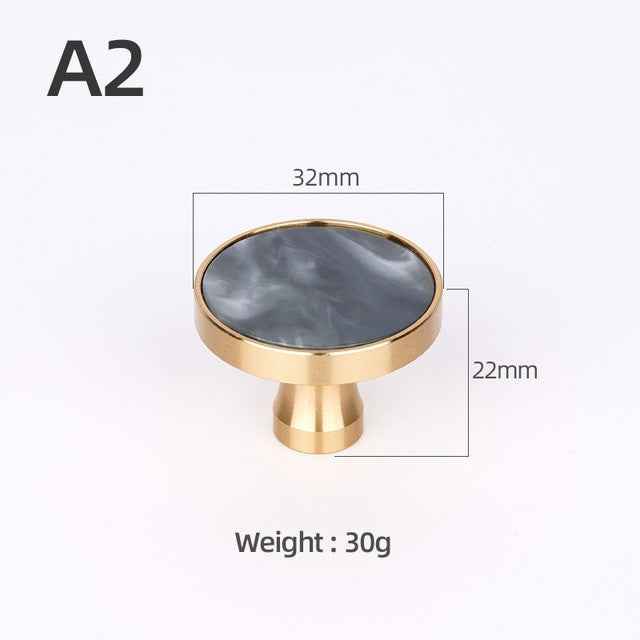 Brass Furniture Handles Elegant Door Knobs and Handles for Cabinet Kitchen Cupboard Drawer Pulls Wall Hanging Hooks Shell Resin|Cabinet Pulls