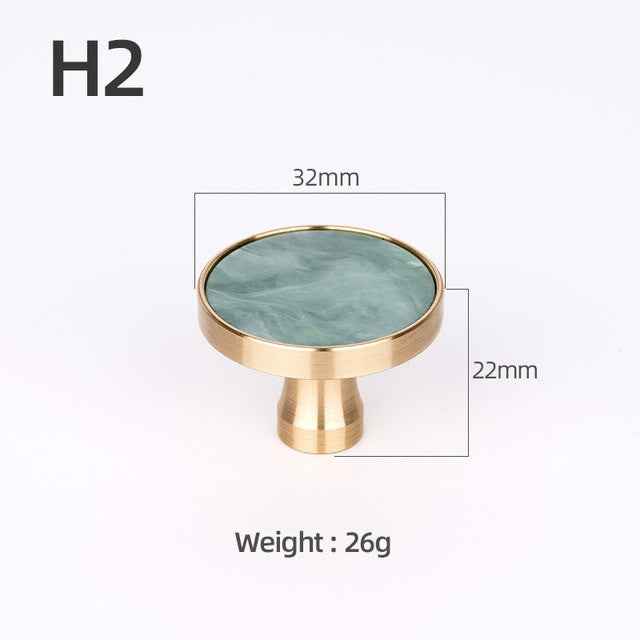 Brass Furniture Handles Elegant Door Knobs and Handles for Cabinet Kitchen Cupboard Drawer Pulls Wall Hanging Hooks Shell Resin|Cabinet Pulls