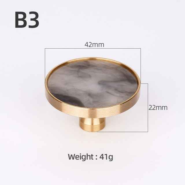 Brass Furniture Handles Elegant Door Knobs and Handles for Cabinet Kitchen Cupboard Drawer Pulls Wall Hanging Hooks Shell Resin|Cabinet Pulls