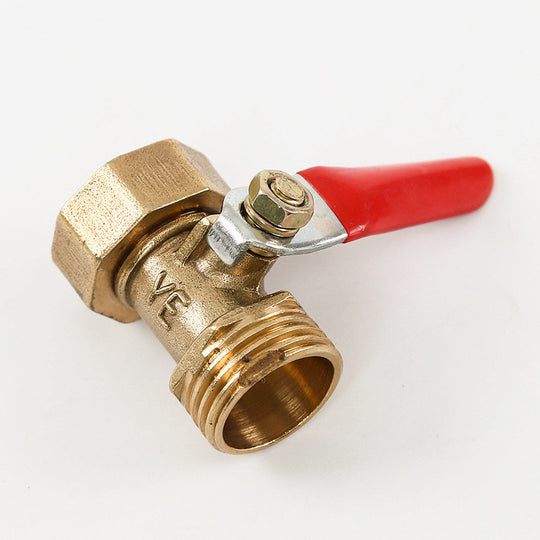 Brass Mini Shut Off Ball Valve BSP G1/8 G1/4 G3/8 G1/2 Female To Male Threaded Air Water Oil Flow Control Plumbing Fitting Valve Frontier General Hardware
