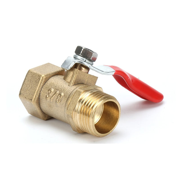 Brass Ball Valve Female And Male Connector Copper Pipe Fittings One Eighth One Quarter Three Eighths One Half Inch Frontier General Hardware