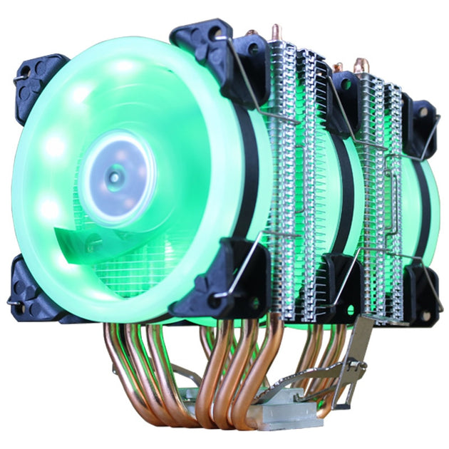 CPU Cooler High Quality 6 Heat Pipes Dual Tower Cooling 9cm RGB Fan LED Fan Support 3 Fans 3PIN CPU Fan For AMD And For Intel|Fans & Cooling - Frontier General Hardware