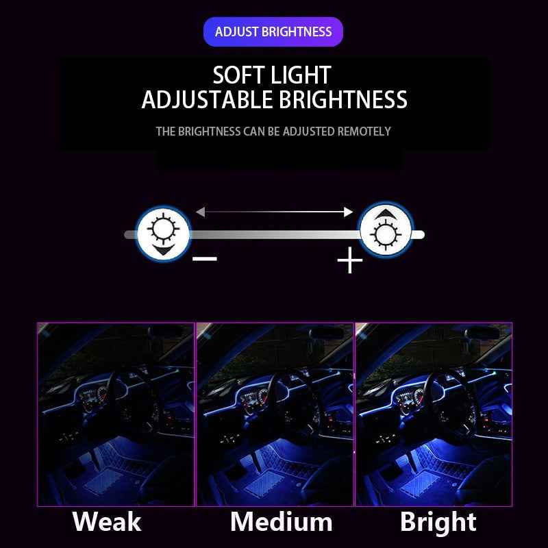 Car LED Strip Lights Interior ambient light Car Decoration Neon light 12V Waterproof Auto RGB LED Strip Car styling Accessorie|Decorative Lamp