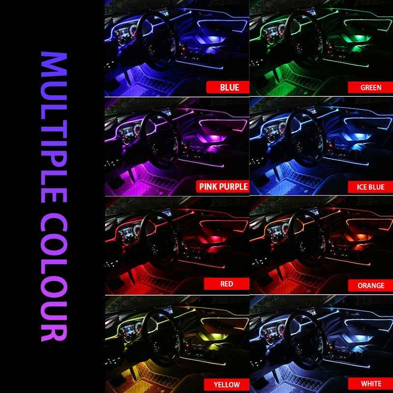Car LED Strip Lights Interior ambient light Car Decoration Neon light 12V Waterproof Auto RGB LED Strip Car styling Accessorie|Decorative Lamp
