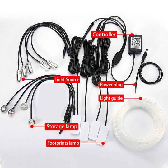 Car LED Strip Lights Interior ambient light Car Decoration Neon light 12V Waterproof Auto RGB LED Strip Car styling Accessorie|Decorative Lamp