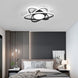 Chandelier For Living Room Bedroom Study Room Dimmable 110V 220V White+Black Crystal Ceiling Chandelier - Frontier General Hardware