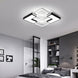 Chandelier For Living Room Bedroom Study Room Dimmable 110V 220V White+Black Crystal Ceiling Chandelier - Frontier General Hardware