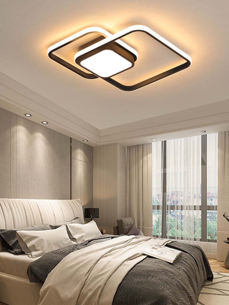 Chandelier For Living Room Bedroom Study Room Dimmable 110V 220V White+Black Crystal Ceiling Chandelier - Frontier General Hardware