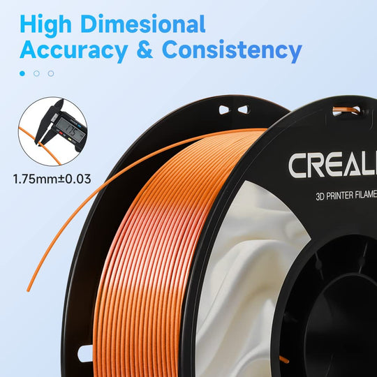 Creality Silk PLA Filament 1.75mm 3D Printer Filament No-Tangling Strong Bonding Overhang Performance for FDM & FFF 3D Printers Frontier General Hardware