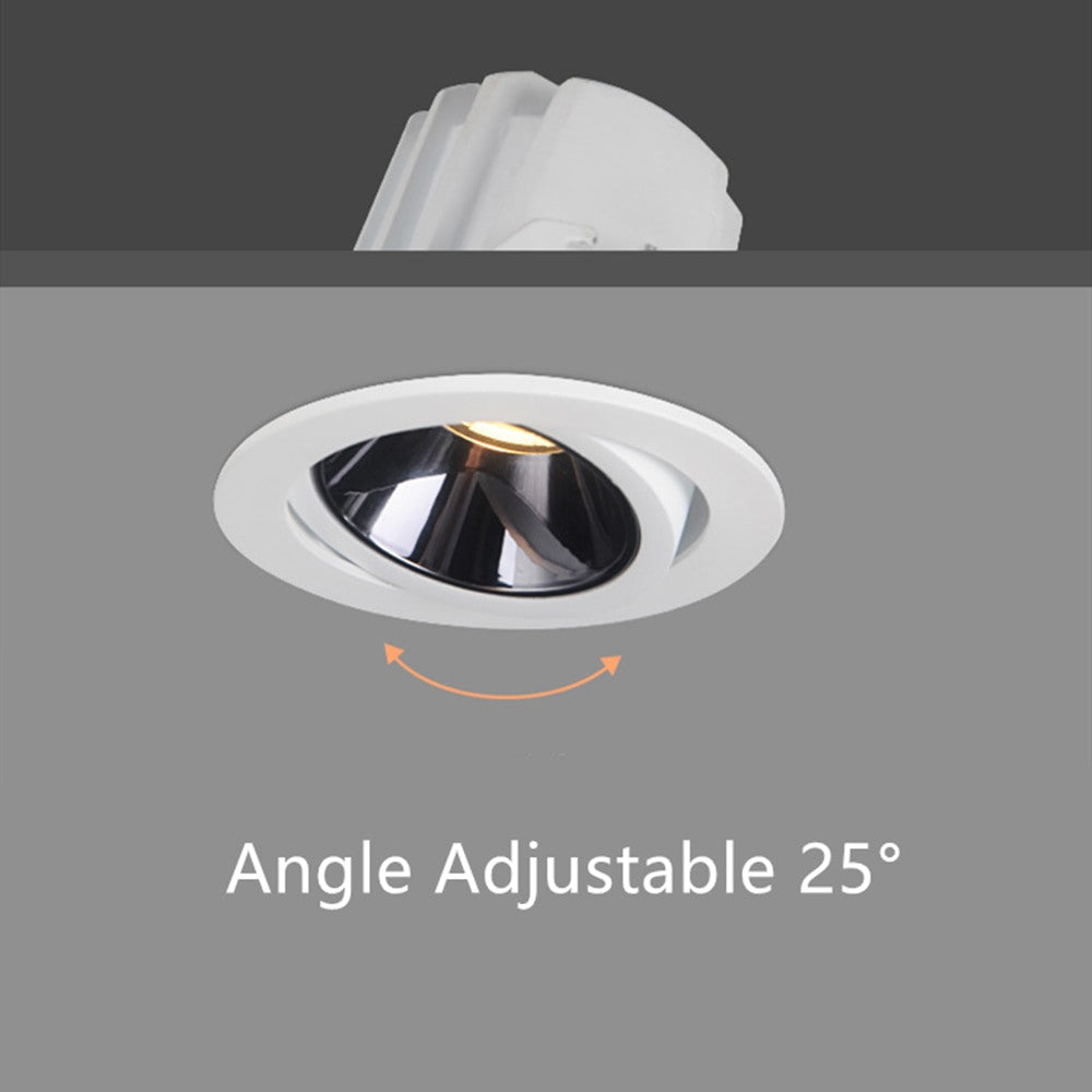 [DBF]2020 New High CRI≥90 Anti Glare LED COB Recessed Downlight 7W 12W Angle Adjustable Ceiling Spot Lights Kitchen Living Room|Downlights - Frontier General Hardware
