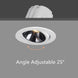 [DBF]2020 New High CRI≥90 Anti Glare LED COB Recessed Downlight 7W 12W Angle Adjustable Ceiling Spot Lights Kitchen Living Room|Downlights - Frontier General Hardware