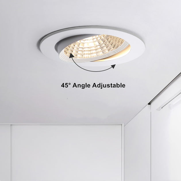 Dimmable COB Recessed Downlight 5W 7W 10W 12W White Black Body 90 265V LED Driver 3000K 4000K 6000K Ceiling Lights Frontier General Hardware
