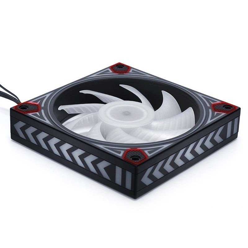 DC 12V Pc Cooling Fan 120mm LED Rainbow Iridescence 3pin+molex 4D for Pc Computer Gaming Set Up Water Cool Radiator|Fans & Cooling - Frontier General Hardware