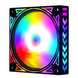 DC 12V Pc Cooling Fan 120mm LED Rainbow Iridescence 3pin+molex 4D for Pc Computer Gaming Set Up Water Cool Radiator|Fans & Cooling - Frontier General Hardware