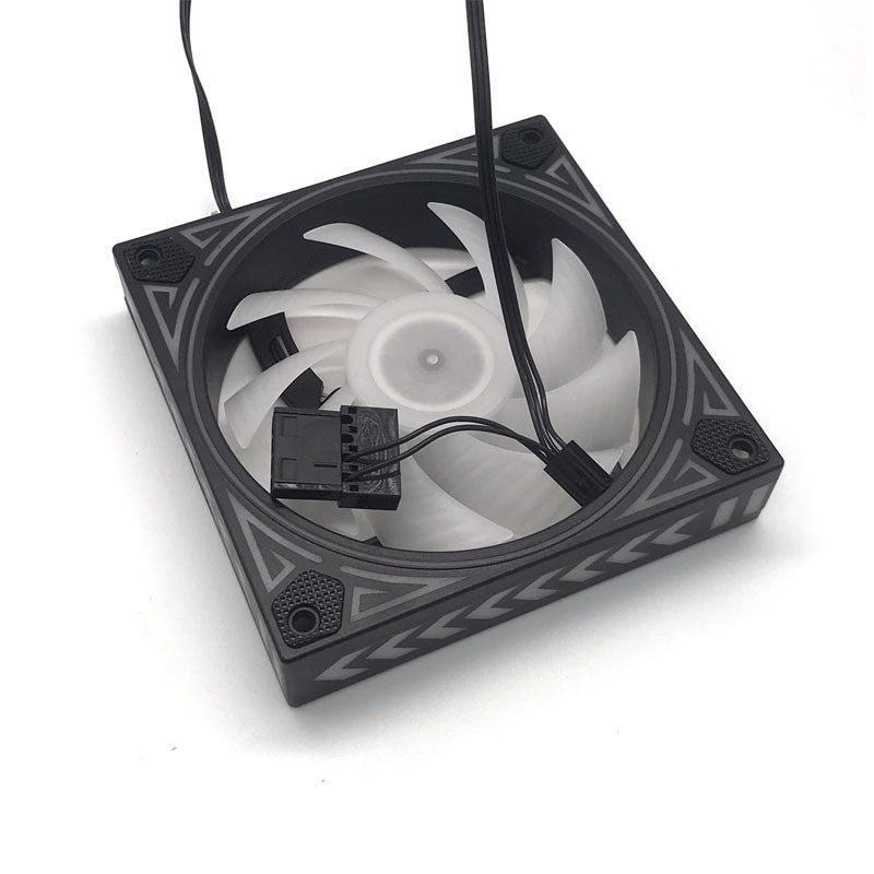 DC 12V Pc Cooling Fan 120mm LED Rainbow Iridescence 3pin+molex 4D for Pc Computer Gaming Set Up Water Cool Radiator|Fans & Cooling - Frontier General Hardware