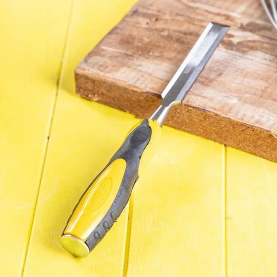 DELI Wood Carving Flat Chisel 10mm~25mm Carving Knife For Woodcut Working Carpenter Woodworking Tools For Carpenter Wood Tools Frontier General Hardware