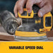 DEWALT 20V Brushless Cordless Random Orbital Sander DCW210B Handheld Variable-Speed Vibration Polishing Woodworking Sander Tools Frontier General Hardware
