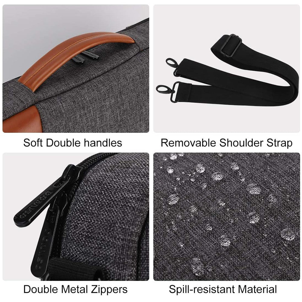DOMISO Multi use Laptop Sleeve With Handle For 14" 15.6" 17" Inch Notebook Bag Shockproof Laptop Bag Waterproof Computer Bag|Laptop Bags & Cases - Frontier General Hardware