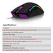 Delux M625 RGB Backlight Gaming Mouse 12000 DPI 12000 FPS 7 Programmable Buttons Optical USB Wired Mice For Computer FPS Gamer|wired mice|12000 dpimouse 12000 dpi