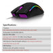 Delux M625 RGB Backlight Gaming Mouse 12000 DPI 12000 FPS 7 Programmable Buttons Optical USB Wired Mice For Computer FPS Gamer|wired mice|12000 dpimouse 12000 dpi