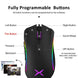 Delux M625 RGB Backlight Gaming Mouse 12000 DPI 12000 FPS 7 Programmable Buttons Optical USB Wired Mice For Computer FPS Gamer|wired mice|12000 dpimouse 12000 dpi
