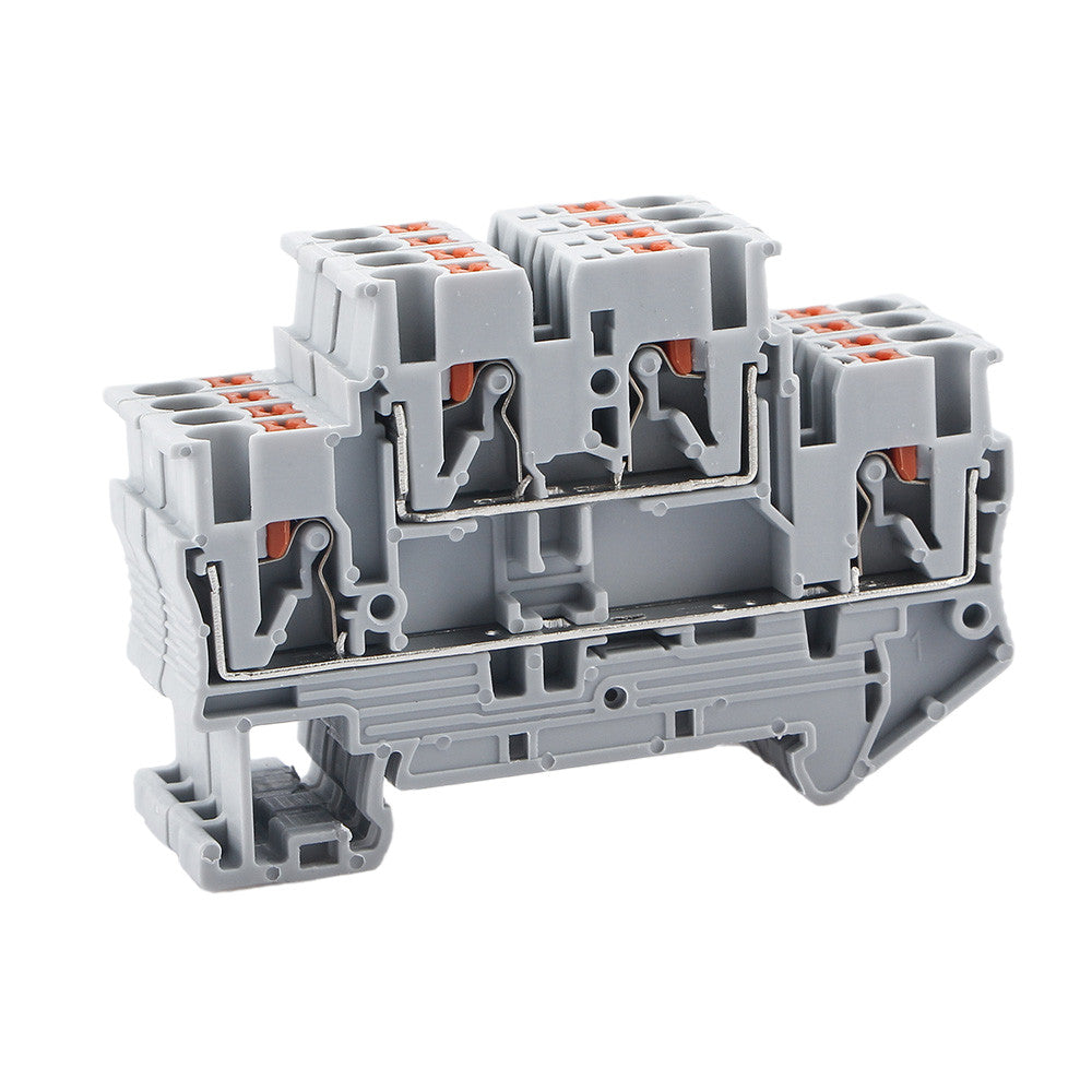 Din Rail Terminal Block PTTB 2.5 Electrical Connector Double Layer Spr