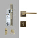 Dooroom Brass Door Lever American Nordic Modern Solid Wood Interior Door Lock Bedroom Split Mechanical Set Handle Black Square|Door Locks
