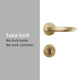 Dooroom Brass Mute Door Lever American European Modern Black Gold Interior Room Bedroom Bathroom Solid Wood Door Lock Split Knob|Door Locks