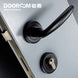 Dooroom Brass Mute Door Lever American European Modern Black Gold Interior Room Bedroom Bathroom Solid Wood Door Lock Split Knob|Door Locks
