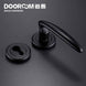 Dooroom Brass Mute Door Lever American European Modern Black Gold Interior Room Bedroom Bathroom Solid Wood Door Lock Split Knob|Door Locks