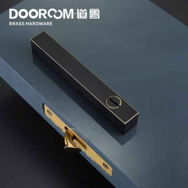 Dooroom Brass Sliding Door Lock Set Handles LOFT Nordic Push Pull Wood Door Interior Living Room Bathroom Balcony Kitchen|Sliding Door Locks