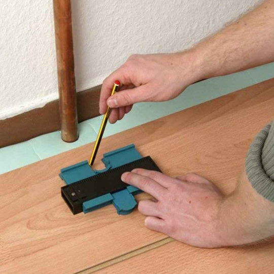 FGHGF Plastic Gauge Contour Profile Copy Gauge Duplicator Standard 5 Width Wood Marking Tool Tiling Laminate Tiles General Tools|Gauges