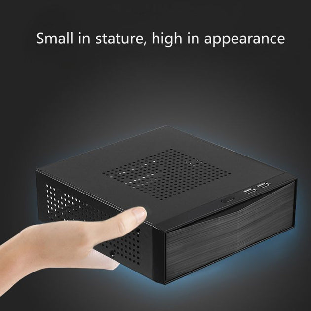 FH03 FH05 Host Mini ITX Office Home Computer Case USB2.0 with Radiator Hole HTPC Power Supply Horizontal Metal Desktop Chassis|Computer Cases & Towers - Frontier General Hardware