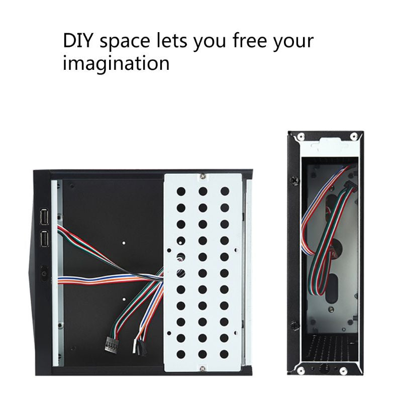 FH03 FH05 Host Mini ITX Office Home Computer Case USB2.0 with Radiator Hole HTPC Power Supply Horizontal Metal Desktop Chassis|Computer Cases & Towers - Frontier General Hardware